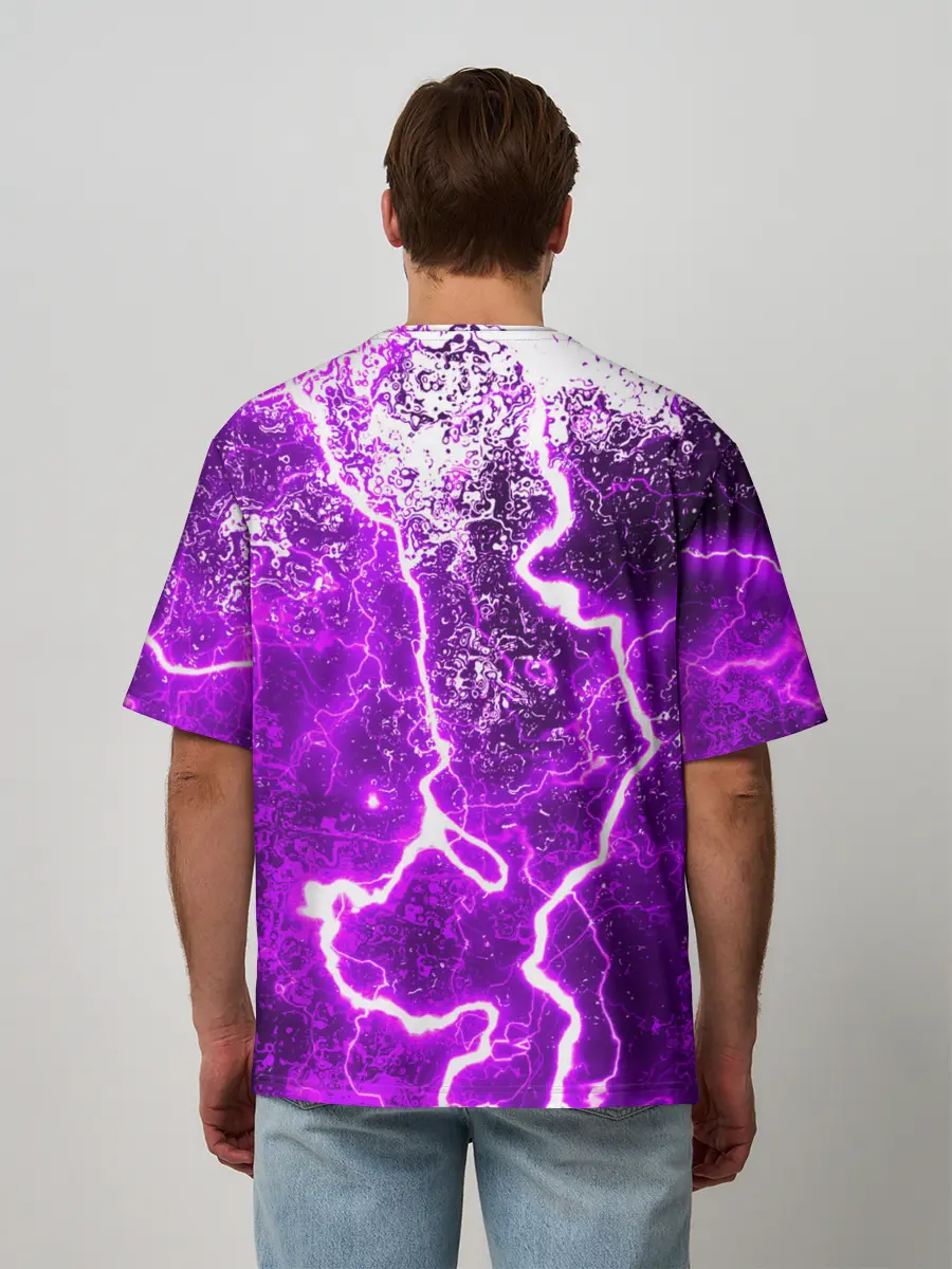 Мужская футболка оверсайз / НЕОНОВЫЙ STORM