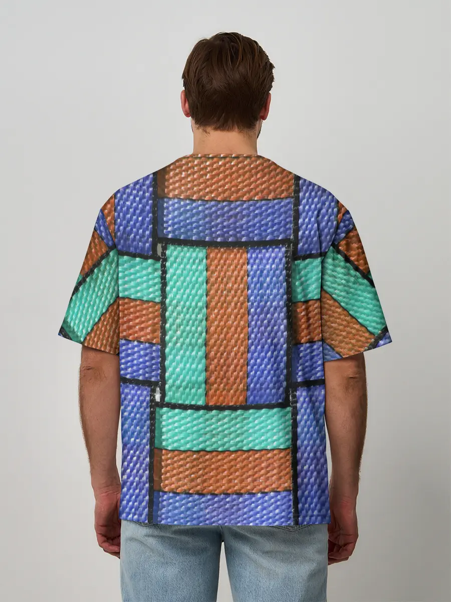 Мужская футболка оверсайз / Stripes