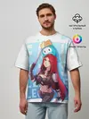 Мужская футболка оверсайз / Fall guys x league of legands