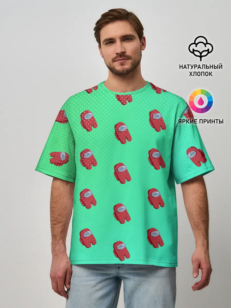 Мужская футболка оверсайз / Among us