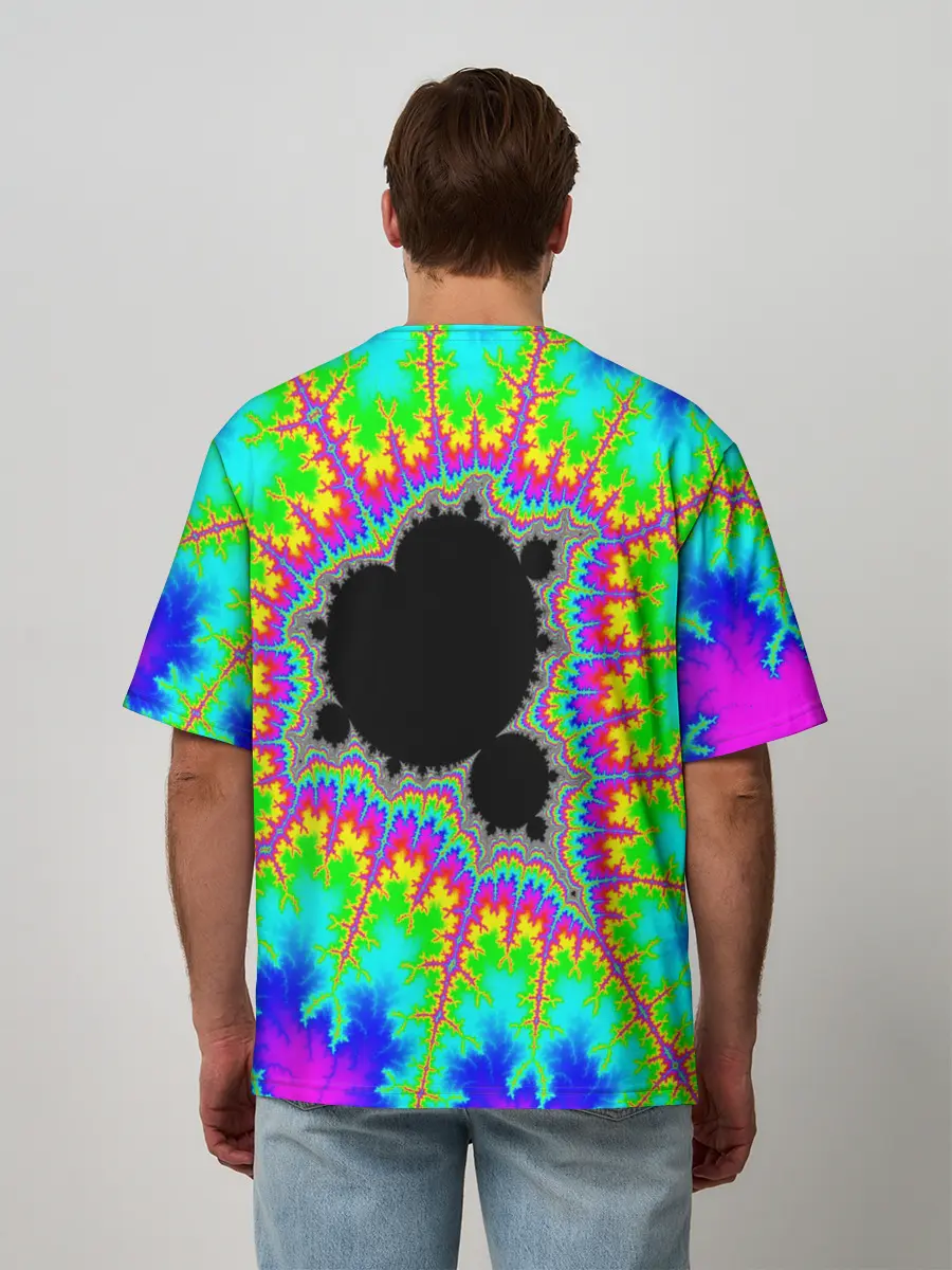 Мужская футболка оверсайз / NEON PSY