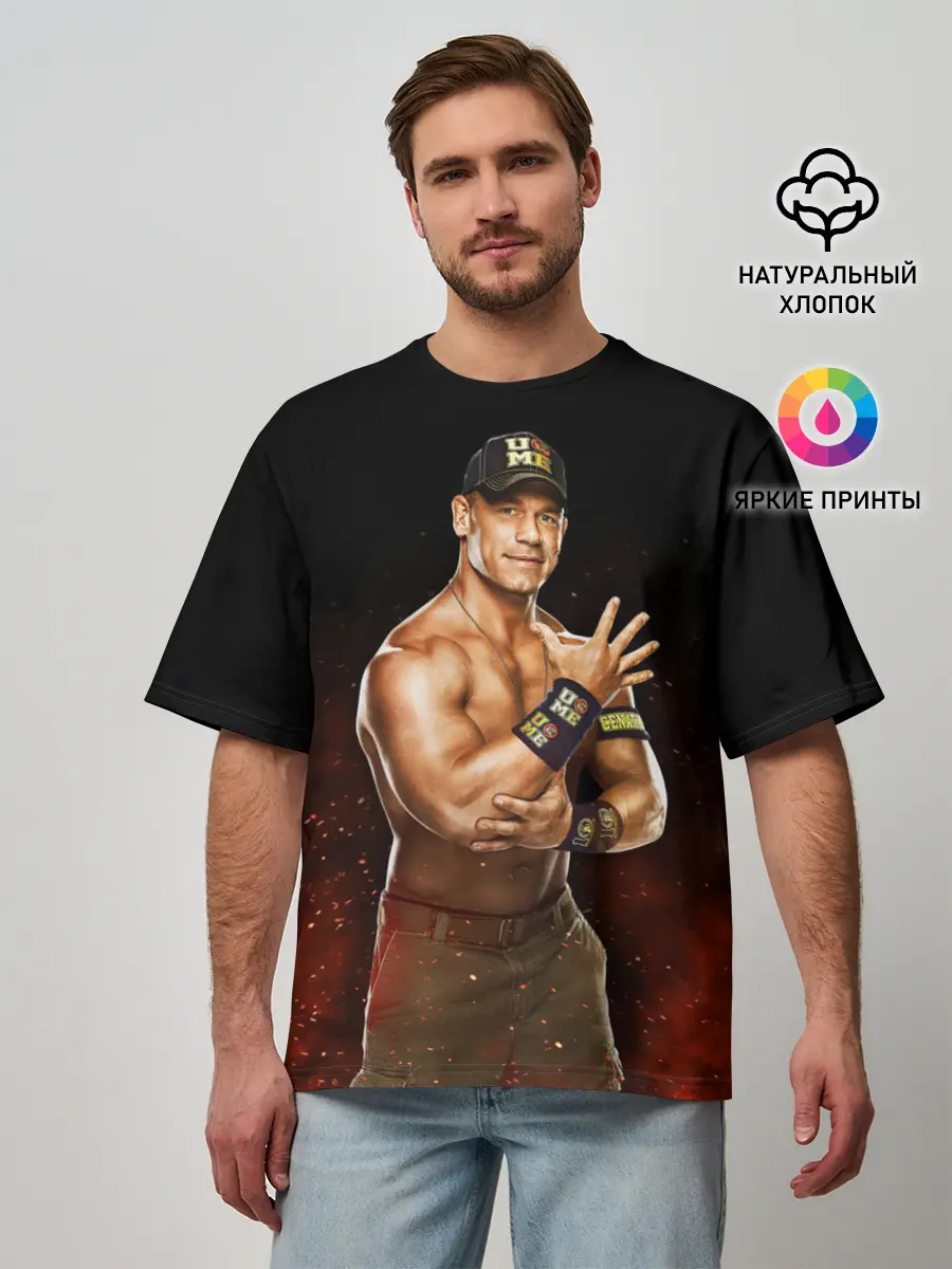 Мужская футболка оверсайз / Cena Jr