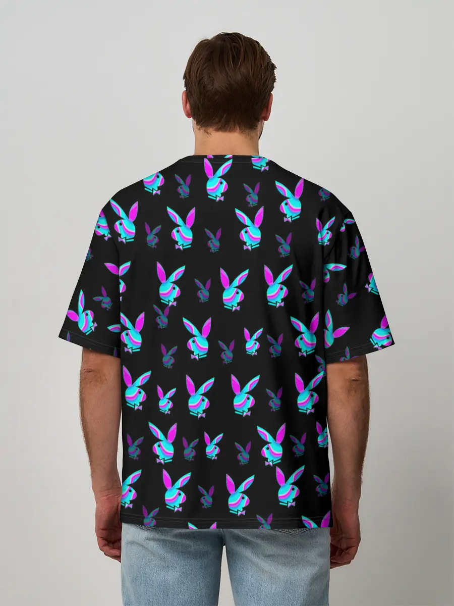 Мужская футболка оверсайз / Playboy