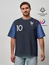 Мужская футболка оверсайз / Mbappe home WC 2018