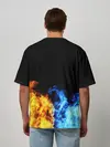Мужская футболка оверсайз / БИТВА ОГНЕЙ