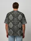 Мужская футболка оверсайз / Змеиная чешуя