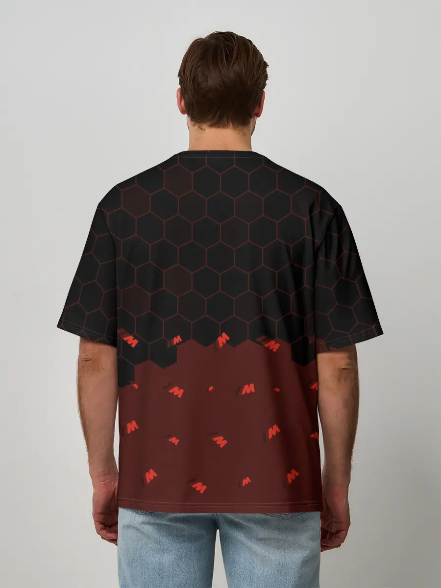 Мужская футболка оверсайз / БМВ Performance - Соты