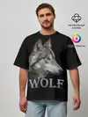 Мужская футболка оверсайз / Wolf
