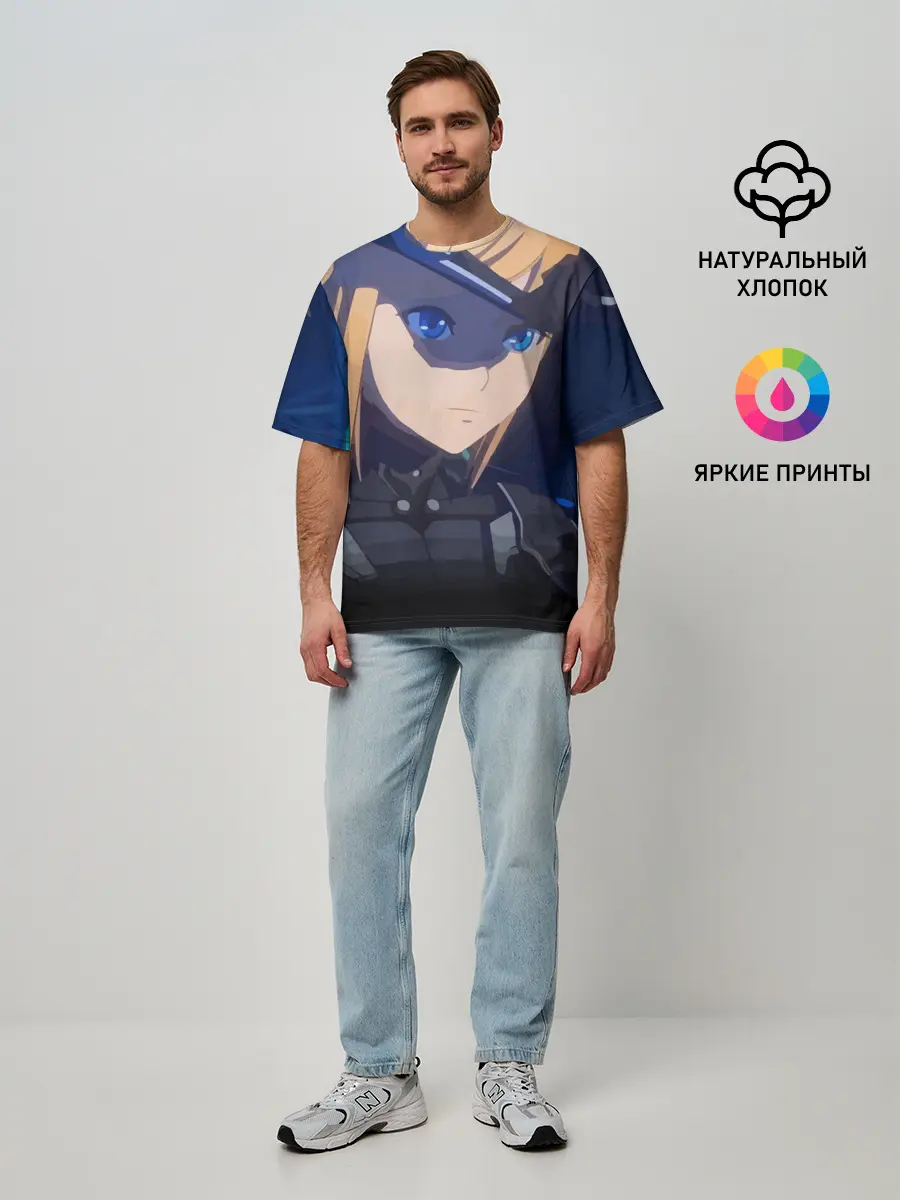 Мужская футболка оверсайз / Тихоокеанский рубеж