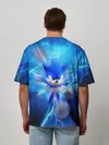 Мужская футболка оверсайз / SONIC | СИНИЙ ЁЖ