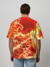 Мужская футболка оверсайз / ОГНЕННАЯ МОЛНИЯ