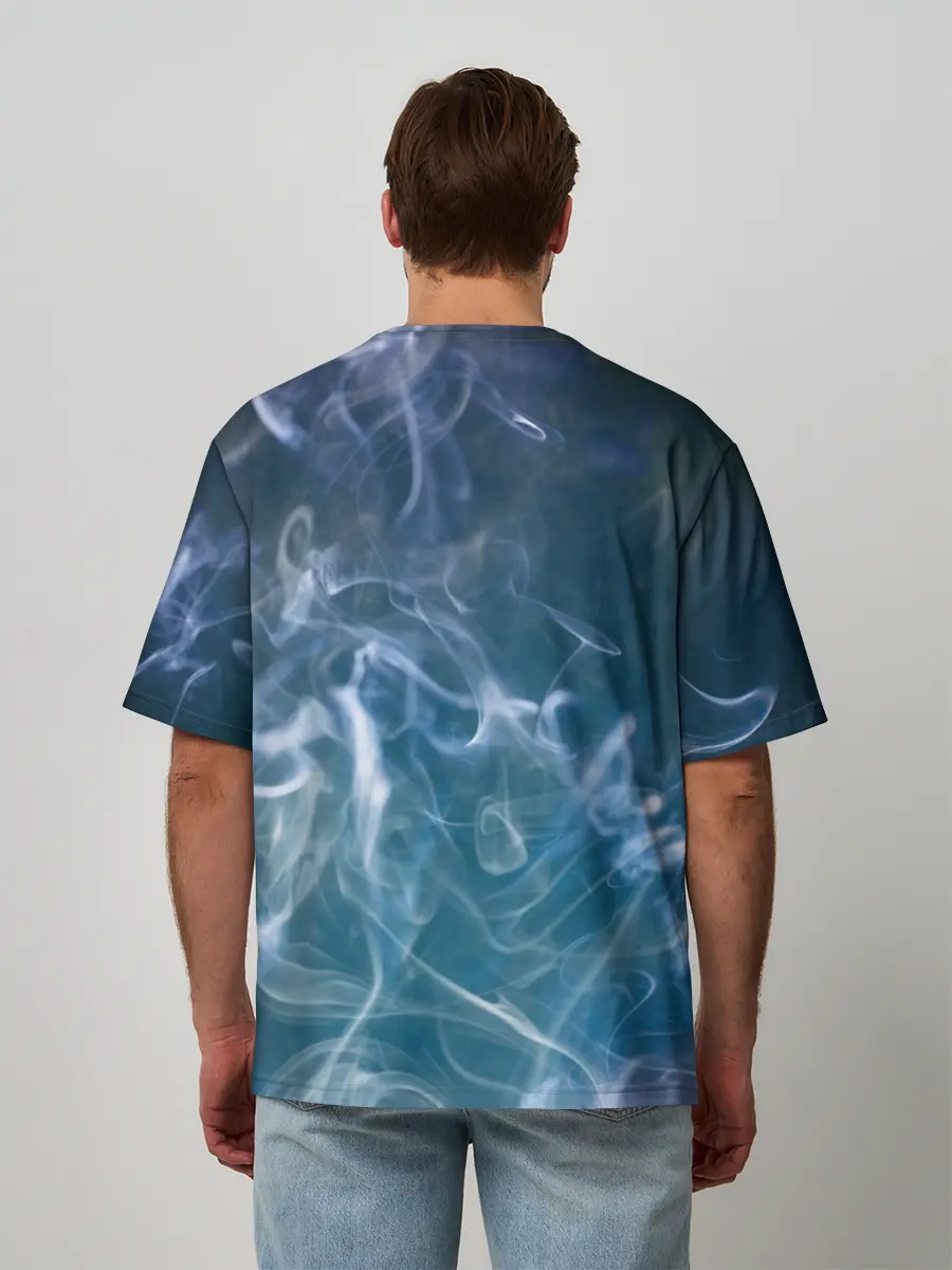 Мужская футболка оверсайз / Луна