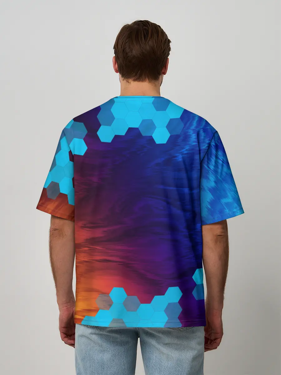 Мужская футболка оверсайз / PORTAL / ПОРТАЛ