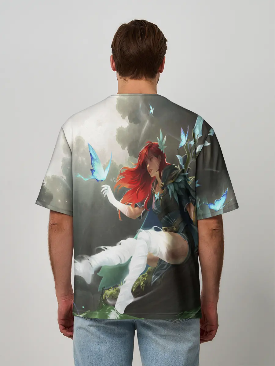 Мужская футболка оверсайз / Windranger Dota