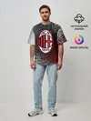 Мужская футболка оверсайз / AC MILAN / МИЛАН