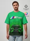 Мужская футболка оверсайз / BMW GREEN STYLE