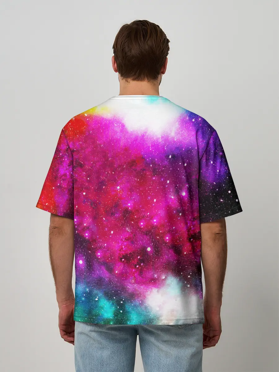 Мужская футболка оверсайз / Туманность