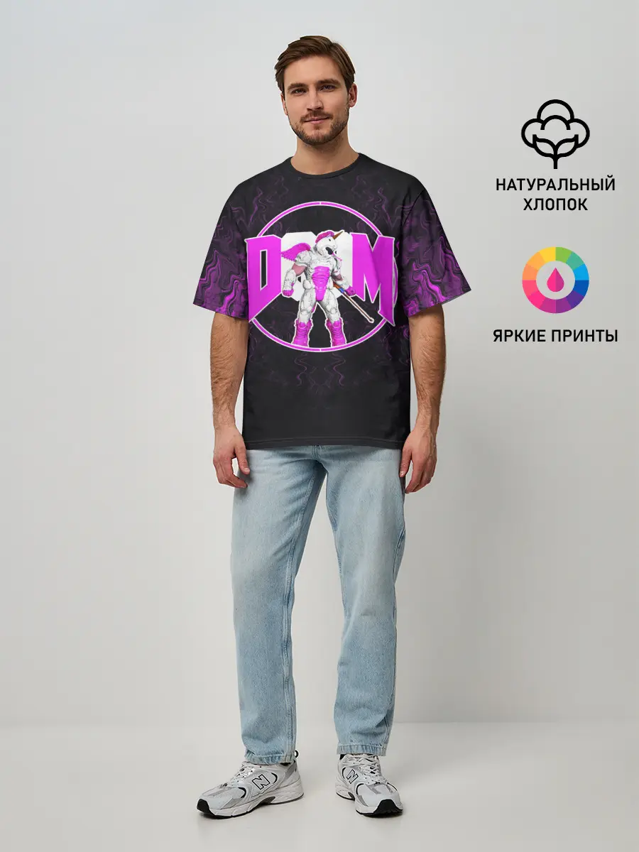 Мужская футболка оверсайз / DooM Eternal