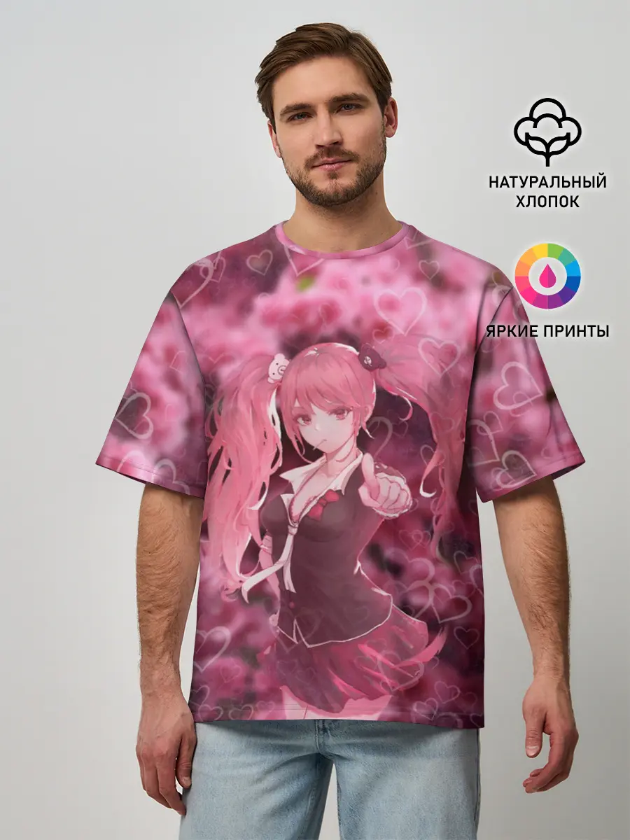 Мужская футболка оверсайз / Джунко Эношима