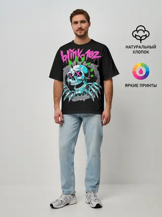 Мужская футболка оверсайз / Blink-182