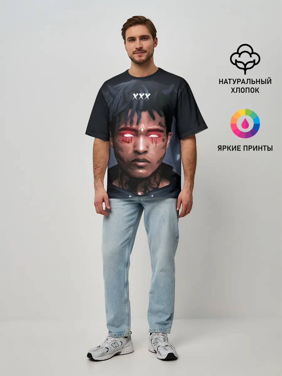 Мужская футболка оверсайз / XXXtentacion
