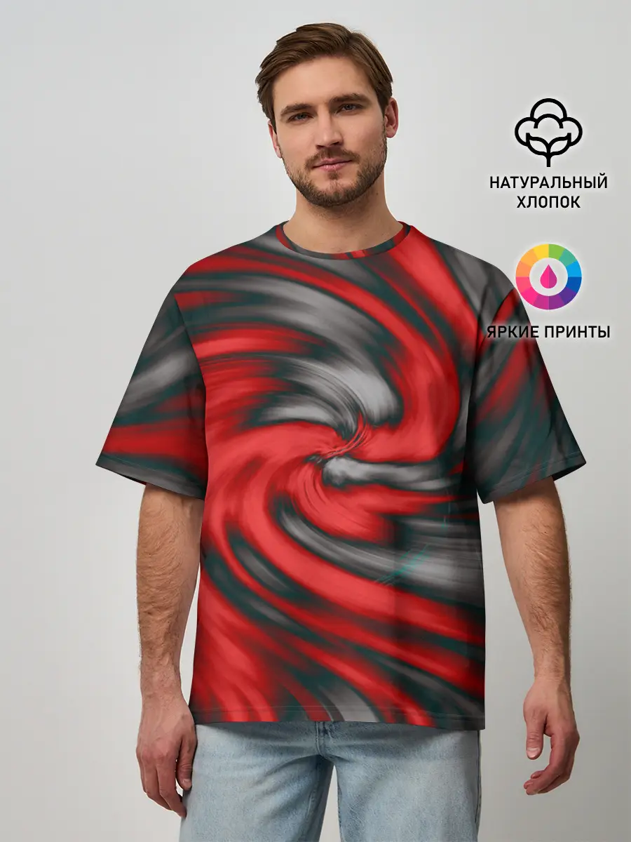 Мужская футболка оверсайз / ЛАБИРИНТ ФАНТАЗИЙ