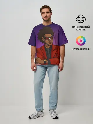 Мужская футболка оверсайз / Стильный Уикенд