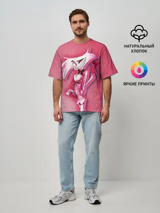 Мужская футболка оверсайз / Отель хазбин