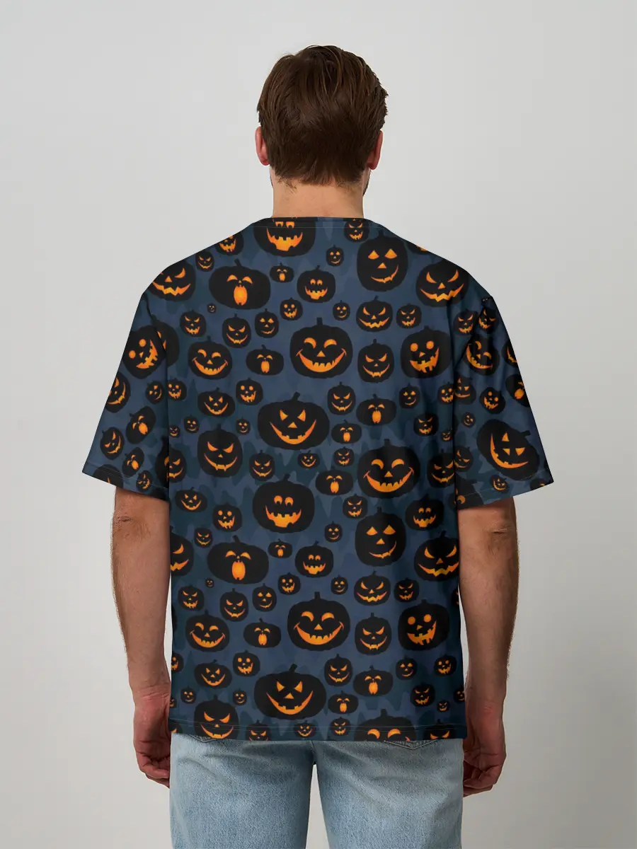 Мужская футболка оверсайз / HALLOWEEN