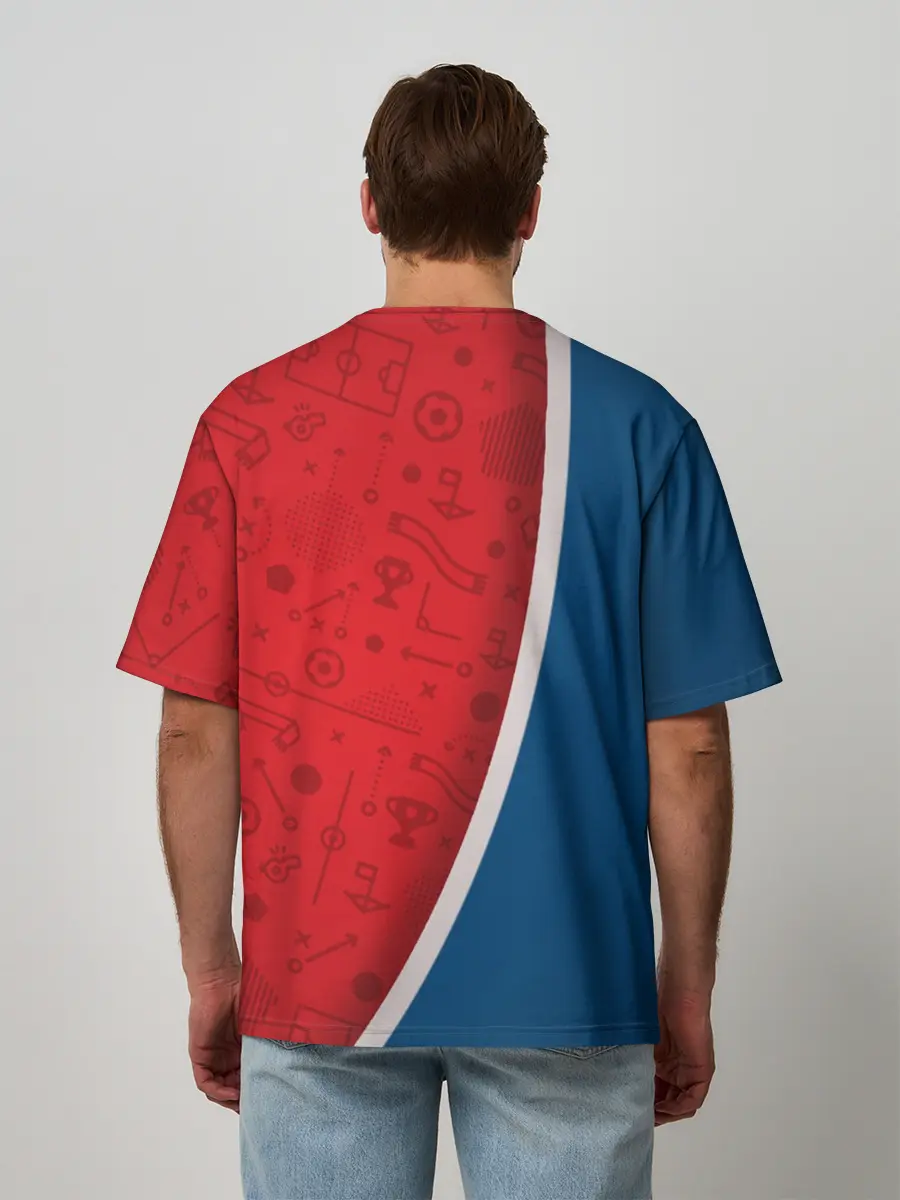 Мужская футболка оверсайз / Football Russia