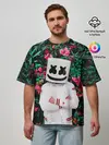 Мужская футболка оверсайз / MARSHMELLO ROSES