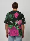 Мужская футболка оверсайз / Розы