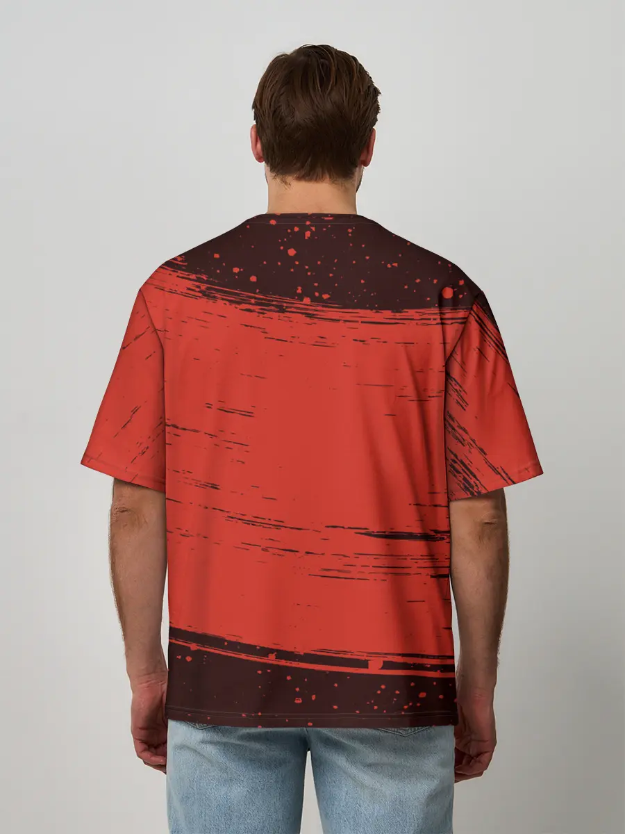 Мужская футболка оверсайз / ФУТБОЛ РОССИЯ / Russia