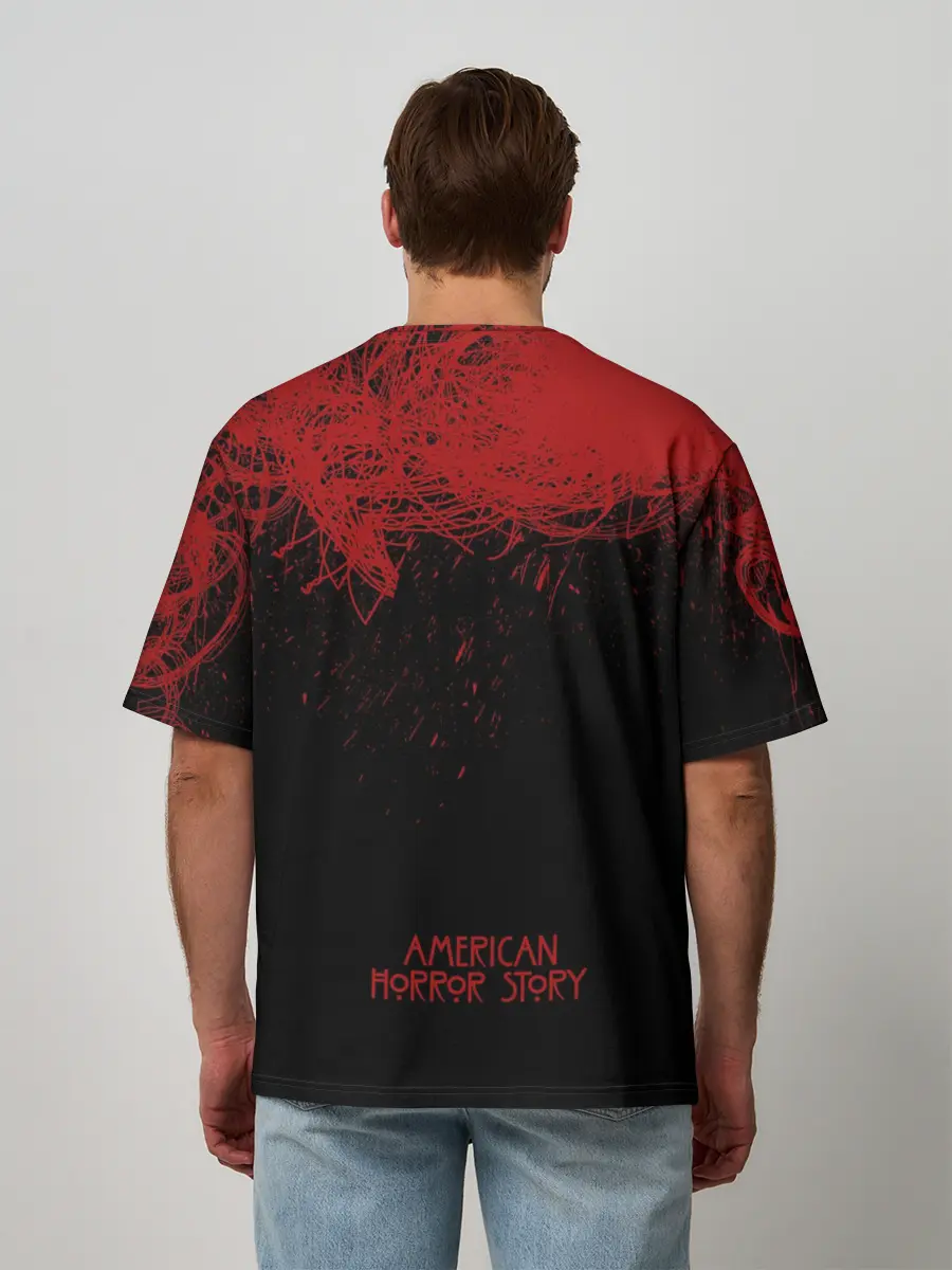 Мужская футболка оверсайз / American Horror Story