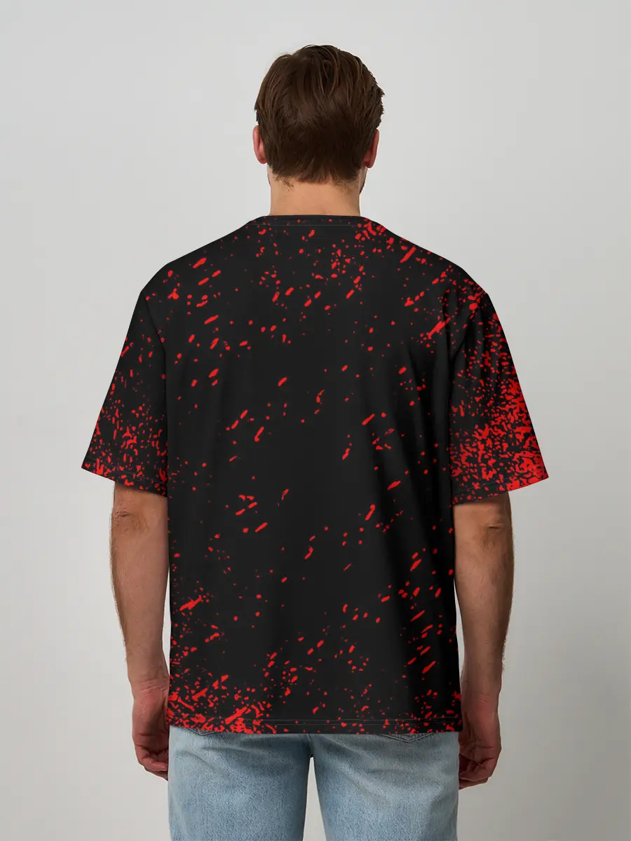 Мужская футболка оверсайз / BERSERK | logo elements