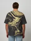 Мужская футболка оверсайз / Золотые реки