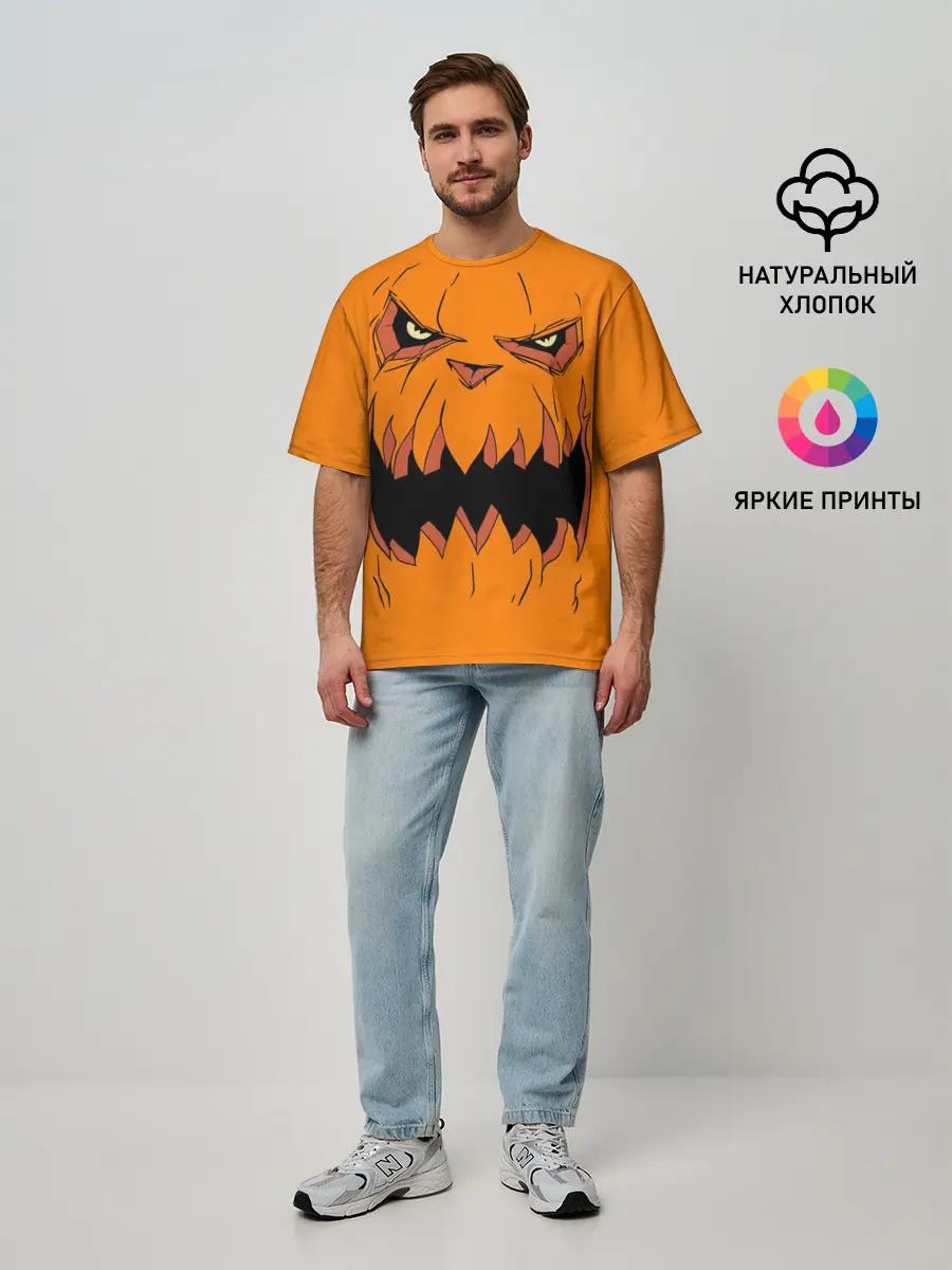 Мужская футболка оверсайз / Halloween