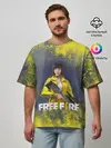 Мужская футболка оверсайз / GARENA FREEFIRE | БАТЛГРАУНД