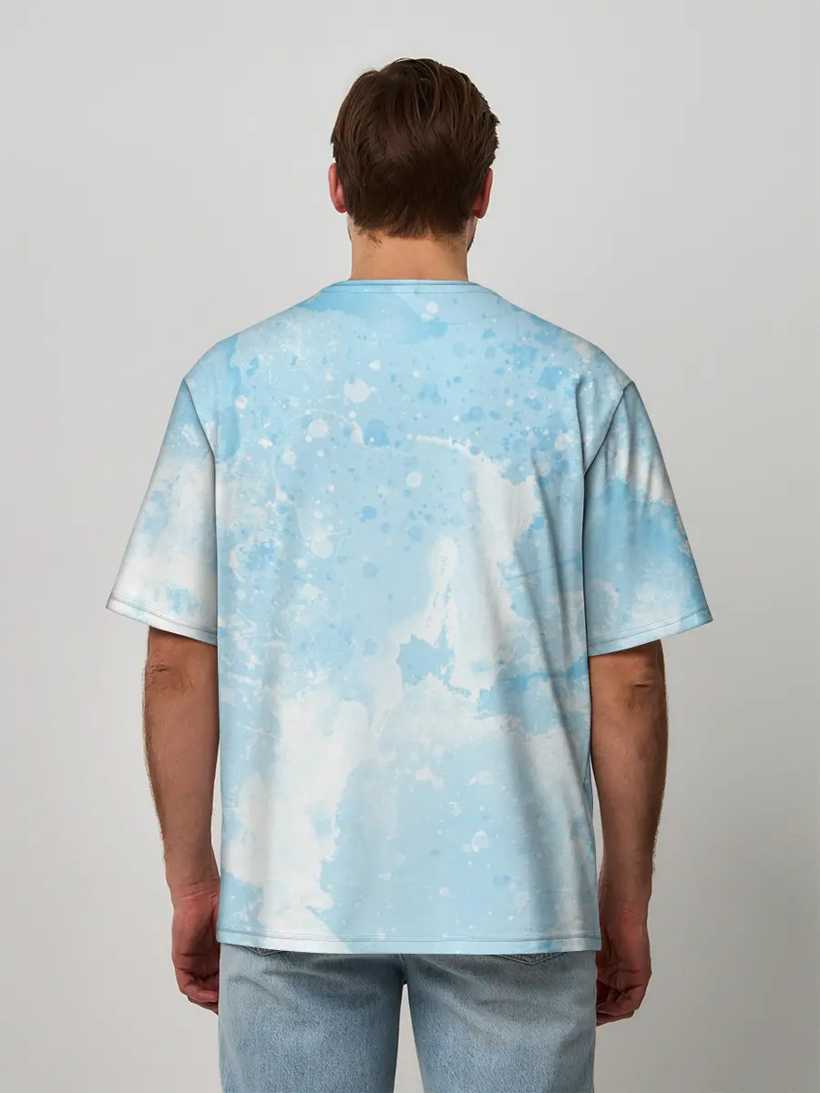 Мужская футболка оверсайз / масс эффект