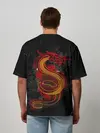 Мужская футболка оверсайз / НЕОНОВЫЙ ДРАКОН, 3d
