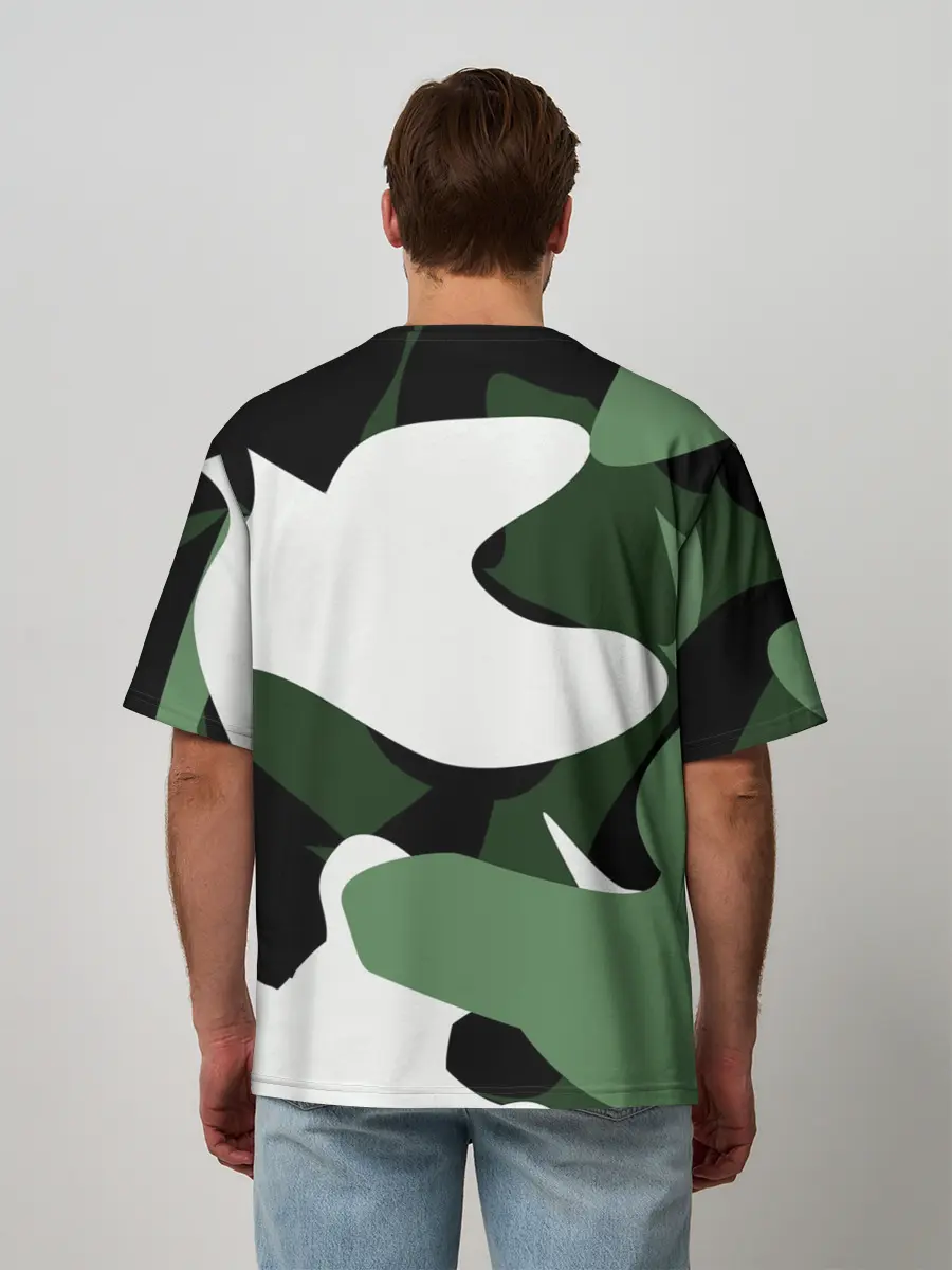 Мужская футболка оверсайз / Камуфляж