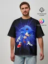 Мужская футболка оверсайз / SONIC