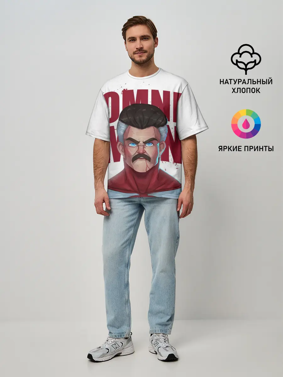 Мужская футболка оверсайз / Омни Мен