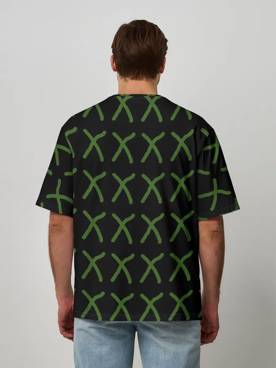 Мужская футболка оверсайз / x