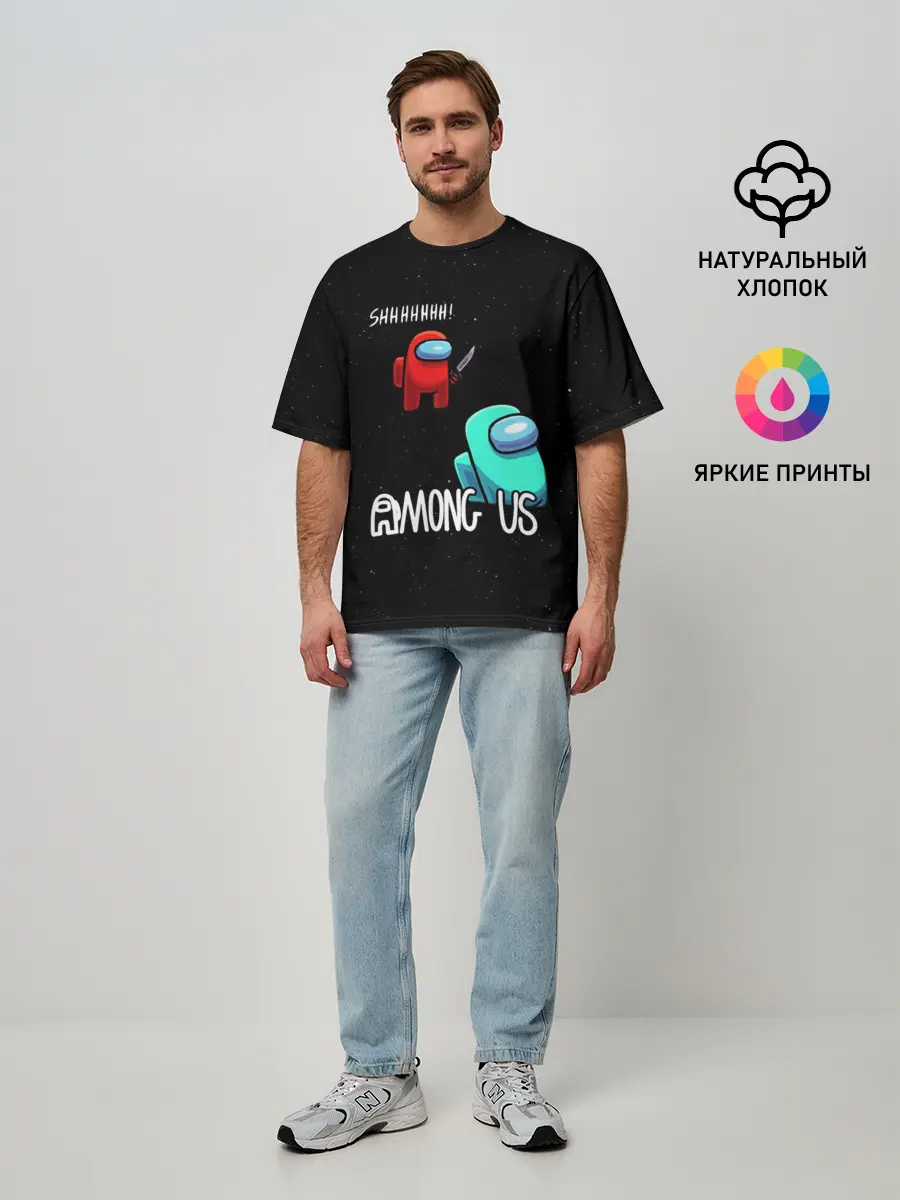 Мужская футболка оверсайз / AMONG US