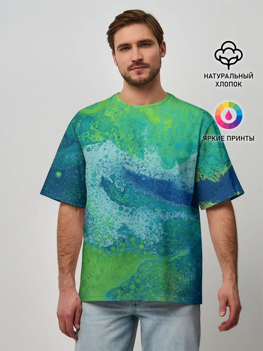 Мужская футболка оверсайз / Художественная Тина