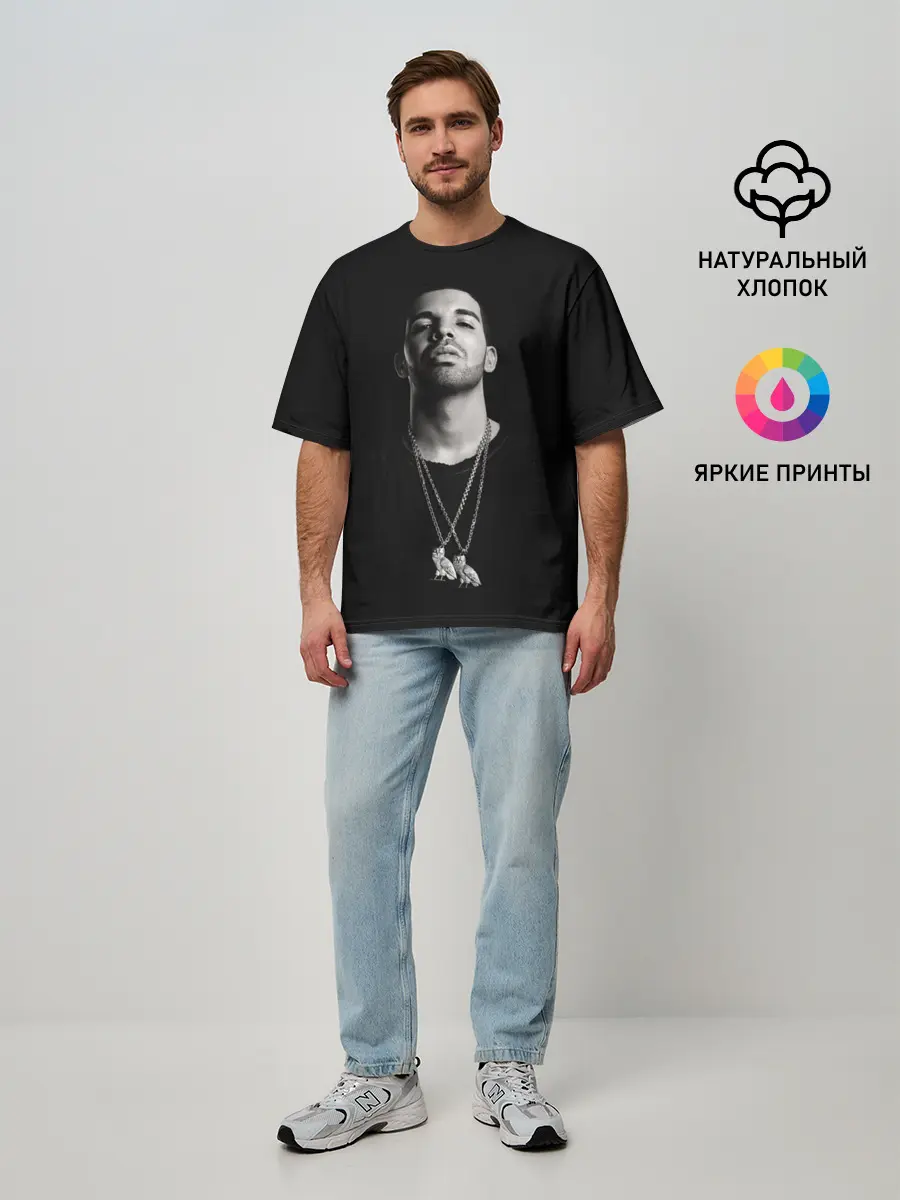 Мужская футболка оверсайз / Drake