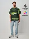 Мужская футболка оверсайз / Милый крокодил