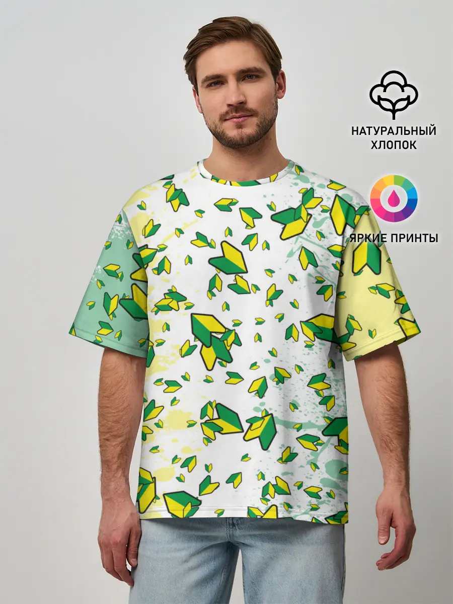 Мужская футболка оверсайз / JDM | ПАТТЕРН | ЯПОНОВОД