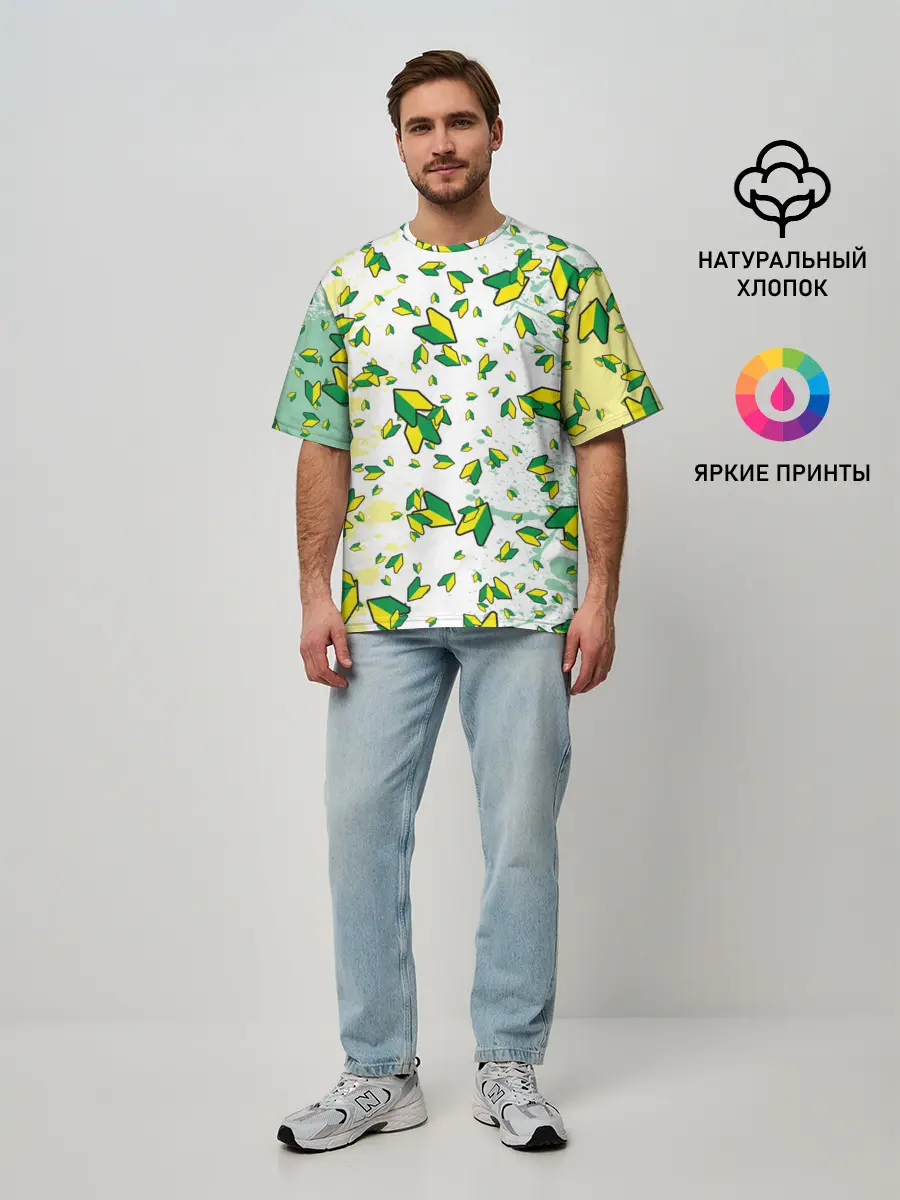 Мужская футболка оверсайз / JDM | ПАТТЕРН | ЯПОНОВОД